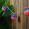 10ct. American Flag 4th of July Paper Lantern Lights